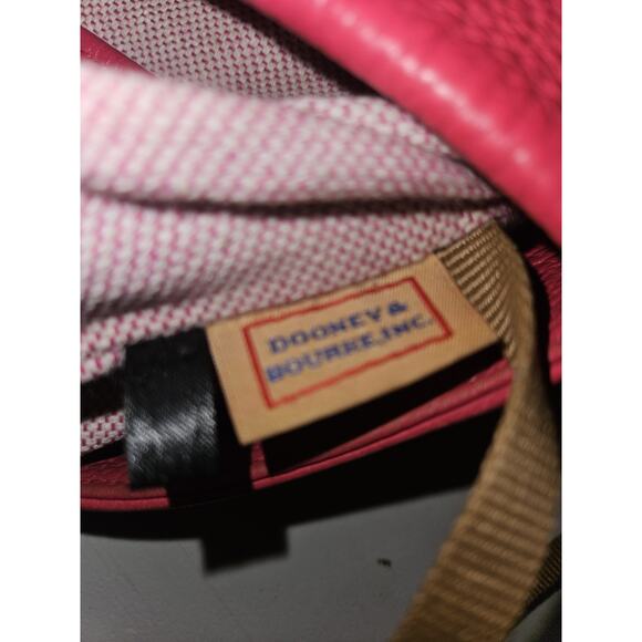 Dooney & Bourke Lucca Red Leather Logo Lock Hobo Bag Purse 15x12x5 *see All Pics - Picture 14 of 15